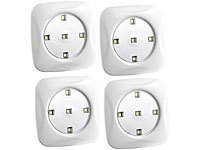 Lunartec LED-Lichter im 4er-Pack, Erweiterungsset für "FlexiLight"; LED-Batterieleuchten mit Bewegungsmelder LED-Batterieleuchten mit Bewegungsmelder LED-Batterieleuchten mit Bewegungsmelder