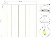 ; LED-Solar-Lichterketten (warmweiß), LED-Lichterketten für innen und außen LED-Solar-Lichterketten (warmweiß), LED-Lichterketten für innen und außen 