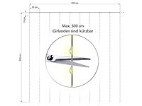 ; LED-Solar-Lichterketten (warmweiß), LED-Lichterketten für innen und außen LED-Solar-Lichterketten (warmweiß), LED-Lichterketten für innen und außen 