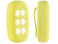 Lunartec Kinetisches Clip-On-Sicherheitslicht mit 6 LEDs, 15 Lumen, IPX8