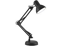 Lunartec Retro-Schreibtischlampe mit 2 Gelenk-Armen, für E14-Lampe bis 60 Watt; Stehlampen, LED-Lupenleuchten Stehlampen, LED-Lupenleuchten Stehlampen, LED-Lupenleuchten 