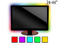 Lunartec TV-Hintergrundbeleuchtung LT-96C, 4 Leisten, USB, multicolor, 24  44"; LED-Lichtbänder LED-Lichtbänder LED-Lichtbänder 