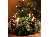 ; LED-Lichterketten für innen und außen, Kabellose LED-Weihnachtsbaumkerzen mit Fernbedienung 