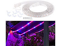 Lunartec LED-Pflanzen-Wachstums-Streifen, 150 rote & 30 blaue LEDs, 3m, kürzbar; LED-Lichtbänder LED-Lichtbänder LED-Lichtbänder 