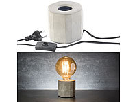 Lunartec Dekorative Beton-Tischleuchte für E27-Lampen, bis 40 Watt, grau; LED-Lichtleisten mit Bewegungsmelder LED-Lichtleisten mit Bewegungsmelder LED-Lichtleisten mit Bewegungsmelder 