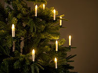 ; Kabellose LED-Weihnachtsbaumkerzen mit Fernbedienung 