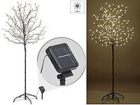 Lunartec XL-Solar-LED-Lichterbaum mit 200 beleuchteten Knospen, 150cm, IP44