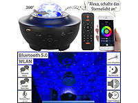 Lunartec Laser-Sternenlicht-Projektor mit Lautsprecher, Bluetooth, WLAN & App; RGB Timer Appsteuerung bunt Fernbedienung Sprachsteuerung dimmbar Bluetooth, Decken Nap Deckenleuchten Schlummerlichter Music beleuchtete Nachttischlampen Projectoren SleepSmartHome SternenlichterAstro Kosmos Atmosphäre Skies Kinder Lights Nächte Clouds Stars RGB Timer Appsteuerung bunt Fernbedienung Sprachsteuerung dimmbar Bluetooth, Decken Nap Deckenleuchten Schlummerlichter Music beleuchtete Nachttischlampen Projectoren SleepSmartHome SternenlichterAstro Kosmos Atmosphäre Skies Kinder Lights Nächte Clouds Stars 