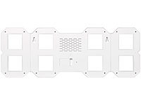 ; LED-Funk-Wanduhren mit Temperaturanzeigen, 3D-Wand- und Tischuhren mit 7-Segment-LED-Anzeigen 