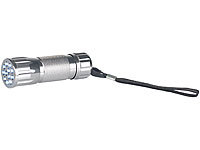 Lunartec Taschenlampe mit 12 LEDs; LED-Solar-Wegeleuchten mit Bewegungssensoren, LED-Werkstattlampen mit Magnet 