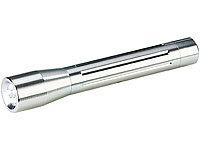 Lunartec wetterfeste LED-Taschenlampe mit 5 Power-LEDs; LED-Solar-Wegeleuchten mit Bewegungssensoren, LED-Werkstattlampen mit Magnet