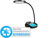 Lunartec Dimmbare COB-LED-Schreibtischlampe, Versandrückläufer; 3in1-Akku-LED-Leuchten 