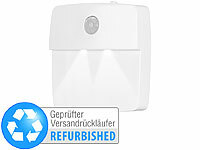 Lunartec LED-Treppen und Nachtlicht mit Akku, Versandrückläufer; LED-Batterieleuchten mit Bewegungsmelder LED-Batterieleuchten mit Bewegungsmelder 