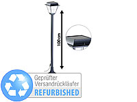 Lunartec Hybrid Solar-LED-Wegeleuchte SWL-30 mit optional. Versandrückläufer; LED-Solar-Wegeleuchten LED-Solar-Wegeleuchten 