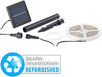 ; LED-Solar-Lichterketten (warmweiß) 