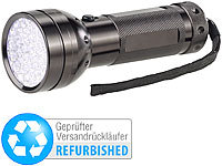 Lunartec 2in1-UV-Taschenlampe und Geldscheinprüfer, Versandrückläufer; LED-Taschenlampen 