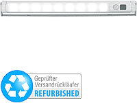 Lunartec Automatische LED-Lichtleiste m. Bewegungsmelder (refurbished); LED-Batterieleuchten mit Bewegungsmelder 