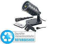 Lunartec Laser-Projektor mit 12 LEDs, Versandrückläufer; LED-Disco-Tropfen E27 mit Farbwechsel (RGBW) LED-Disco-Tropfen E27 mit Farbwechsel (RGBW) 