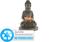 Lunartec Solar-LED-Lampe Buddha (refurbished); LED-Solar-Wegeleuchten 