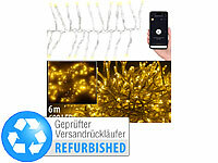 ; LED-Lichterketten für innen und außen, LED-Solar-Lichterketten (warmweiß) LED-Lichterketten für innen und außen, LED-Solar-Lichterketten (warmweiß) 