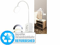 Lunartec Leselampe Bett USB, Steckdosenlampen Schwanenhals