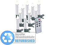 Lunartec 10er-Set LED-Weihnachtsbaum-Kerzen Versandrückläufer; LED-Weihnachtsbaumkerzen-Lichterketten, Party-LED-Lichterketten in Glühbirnenform 