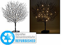 Lunartec Moderner Lichterbaum mit 25 warmweißen LEDs (Versandrückläufer); Große LED-Bäume für innen und außen, Außen Weihnachtsbaum-Überwurf-Lichterketten Große LED-Bäume für innen und außen, Außen Weihnachtsbaum-Überwurf-Lichterketten 