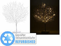 Lunartec Moderner Lichterbaum mit 25 warmweißen LEDs, Versandrückläufer; Große LED-Bäume für innen und außen, Außen Weihnachtsbaum-Überwurf-Lichterketten Große LED-Bäume für innen und außen, Außen Weihnachtsbaum-Überwurf-Lichterketten 