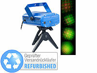 Lunartec Indoor-Laser-Projektor, Sternenmeer-Effekt, Versandrückläufer; LED-Disco-Tropfen E27 mit Farbwechsel (RGBW) LED-Disco-Tropfen E27 mit Farbwechsel (RGBW) 