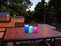 ; Akku-LED-Teelicht-Sets mit Ladestation 