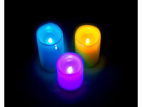 ; Akku-LED-Teelicht-Sets mit Ladestation 