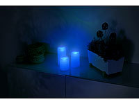 ; Akku-LED-Teelicht-Sets mit Ladestation 
