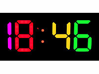 ; LED-Funk-Wanduhren mit Temperaturanzeigen LED-Funk-Wanduhren mit Temperaturanzeigen 