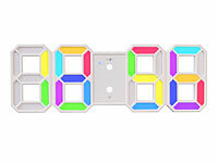 ; LED-Funk-Wanduhren mit Temperaturanzeigen LED-Funk-Wanduhren mit Temperaturanzeigen 