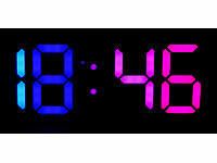; LED-Funk-Wanduhren mit Temperaturanzeigen LED-Funk-Wanduhren mit Temperaturanzeigen 