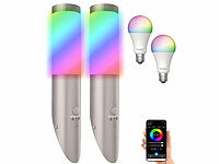 Lunartec Wandlampe außen, Wandlampen mit Bewegungsmelder