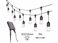 ; LED-Lichterketten für innen und außen, LED-Solar-Lichterketten (warmweiß) 