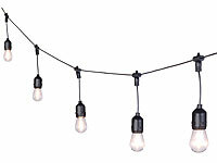 ; LED-Lichterketten für innen und außen, LED-Solar-Lichterketten (warmweiß) 