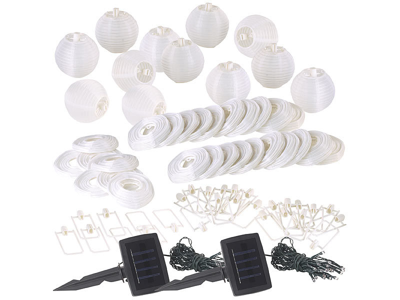 ; LED-Solar-Lichterketten (warmweiß) LED-Solar-Lichterketten (warmweiß) LED-Solar-Lichterketten (warmweiß) LED-Solar-Lichterketten (warmweiß) 