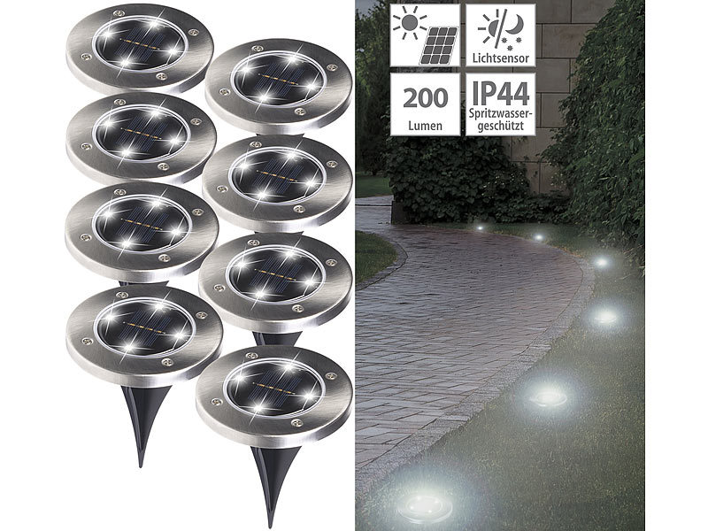; LED-Solar-Wegeleuchten LED-Solar-Wegeleuchten 