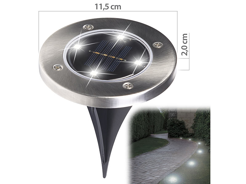 ; LED-Solar-Wegeleuchten LED-Solar-Wegeleuchten 
