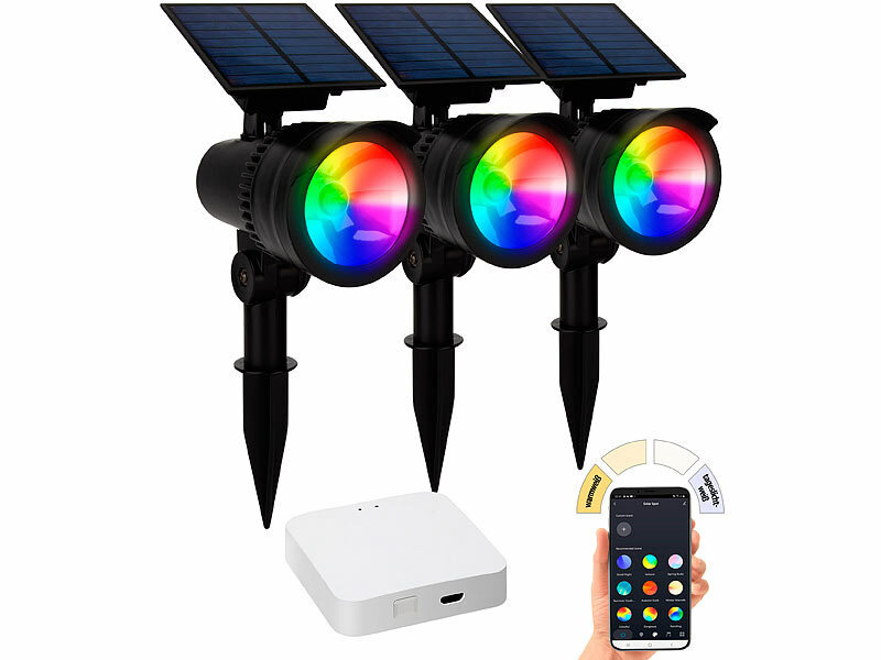 ; LED-Solar-Wegeleuchten mit Bewegungssensoren 