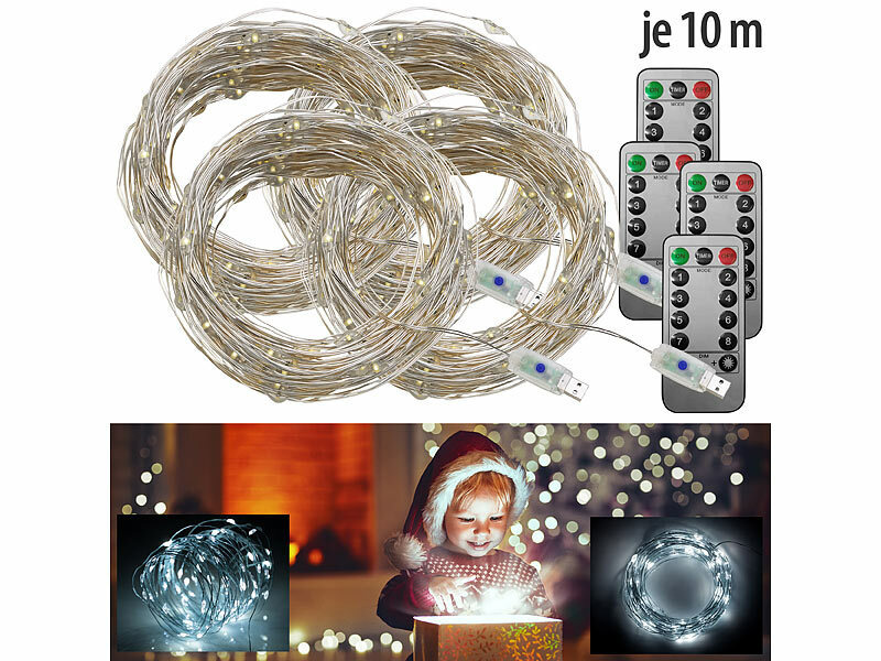 ; LED-Solar-Lichterketten (warmweiß), LED-Lichterketten für innen und außen LED-Solar-Lichterketten (warmweiß), LED-Lichterketten für innen und außen LED-Solar-Lichterketten (warmweiß), LED-Lichterketten für innen und außen 