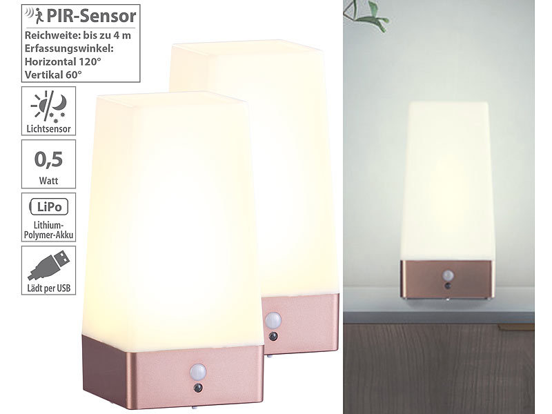 ; LED-Batterieleuchten mit Bewegungsmelder LED-Batterieleuchten mit Bewegungsmelder 