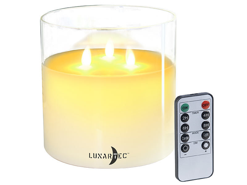 ; Akku-LED-Teelicht-Sets mit Ladestation, Solar-Windlichter 