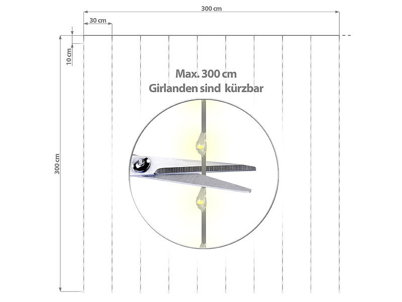 ; LED-Solar-Lichterketten (warmweiß), LED-Lichterketten für innen und außen LED-Solar-Lichterketten (warmweiß), LED-Lichterketten für innen und außen LED-Solar-Lichterketten (warmweiß), LED-Lichterketten für innen und außen 