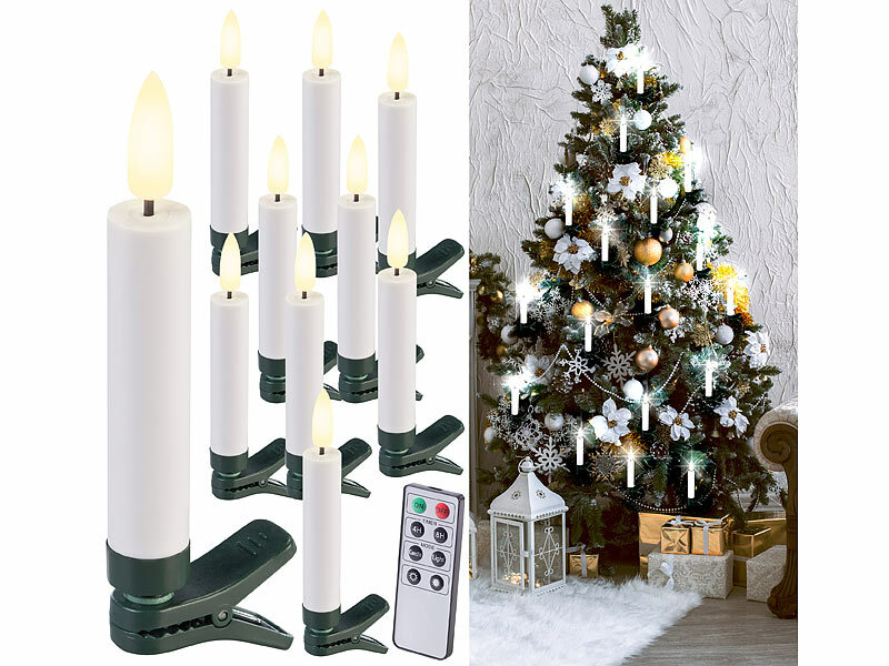 ; Kabellose, dimmbare LED-Weihnachtsbaumkerzen mit Fernbedienung und Timer Kabellose, dimmbare LED-Weihnachtsbaumkerzen mit Fernbedienung und Timer Kabellose, dimmbare LED-Weihnachtsbaumkerzen mit Fernbedienung und Timer 