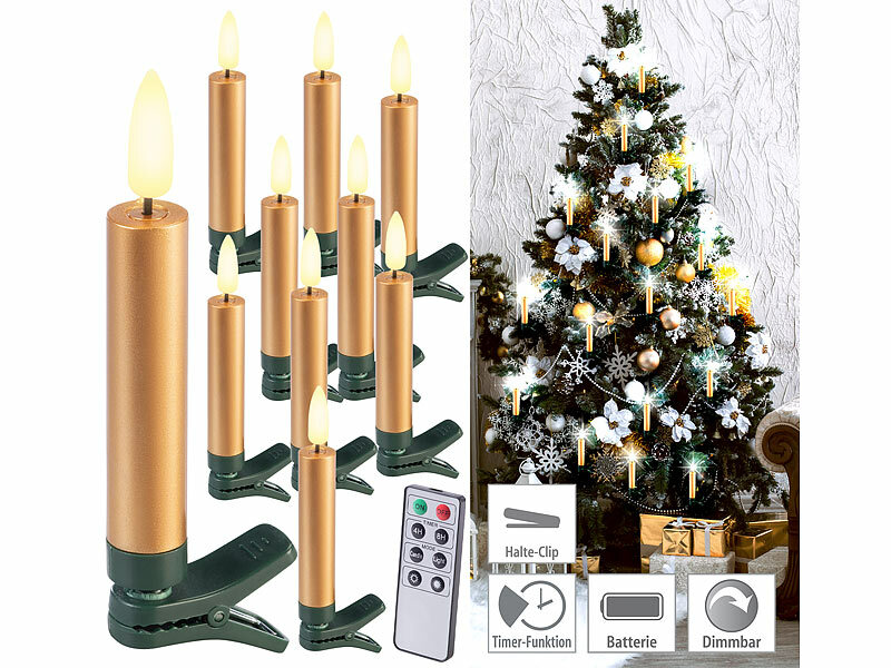 ; Kabellose, dimmbare LED-Weihnachtsbaumkerzen mit Fernbedienung und Timer Kabellose, dimmbare LED-Weihnachtsbaumkerzen mit Fernbedienung und Timer Kabellose, dimmbare LED-Weihnachtsbaumkerzen mit Fernbedienung und Timer 