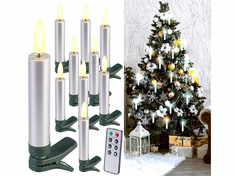 ; Kabellose, dimmbare LED-Weihnachtsbaumkerzen mit Fernbedienung und Timer Kabellose, dimmbare LED-Weihnachtsbaumkerzen mit Fernbedienung und Timer Kabellose, dimmbare LED-Weihnachtsbaumkerzen mit Fernbedienung und Timer 