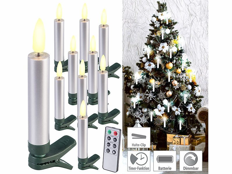 ; Kabellose, dimmbare LED-Weihnachtsbaumkerzen mit Fernbedienung und Timer Kabellose, dimmbare LED-Weihnachtsbaumkerzen mit Fernbedienung und Timer Kabellose, dimmbare LED-Weihnachtsbaumkerzen mit Fernbedienung und Timer 